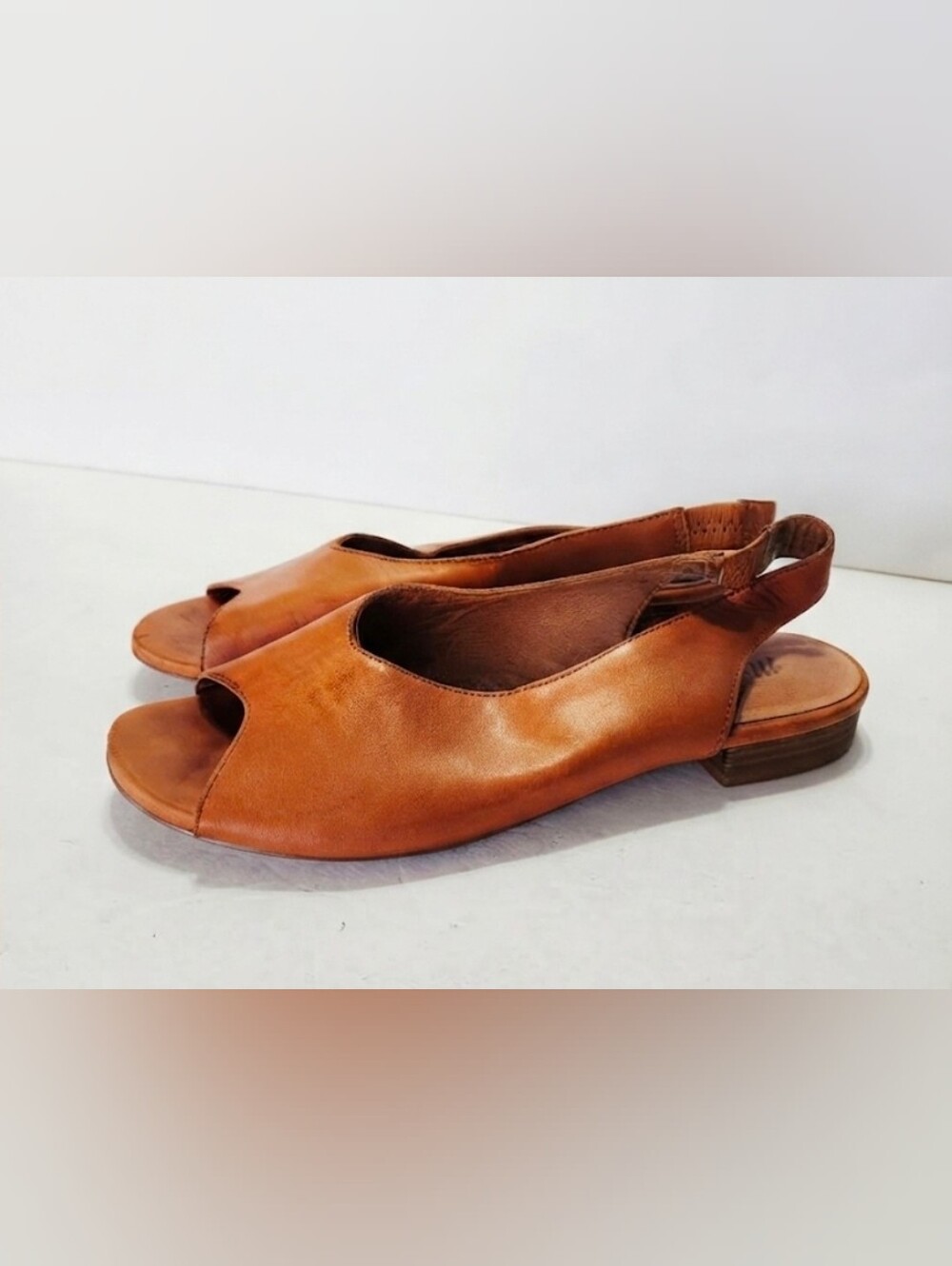 Madewell Tavi Tan Open-Toe Slingback Sandals Size 8